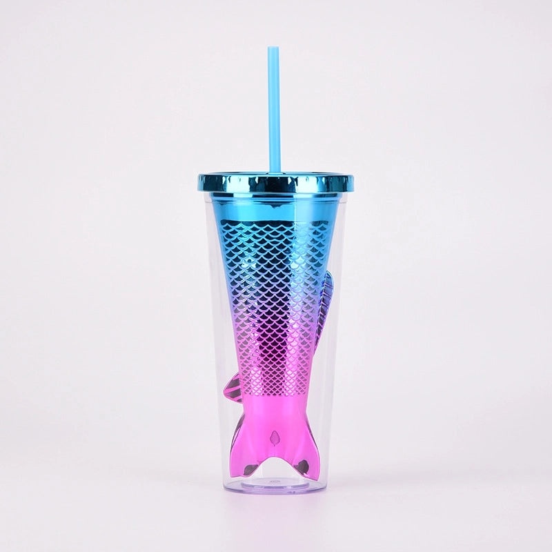 Sparkling Mermaid Tail Water Bottle with Sequins - 1 Piece | Drinkware & Bottles