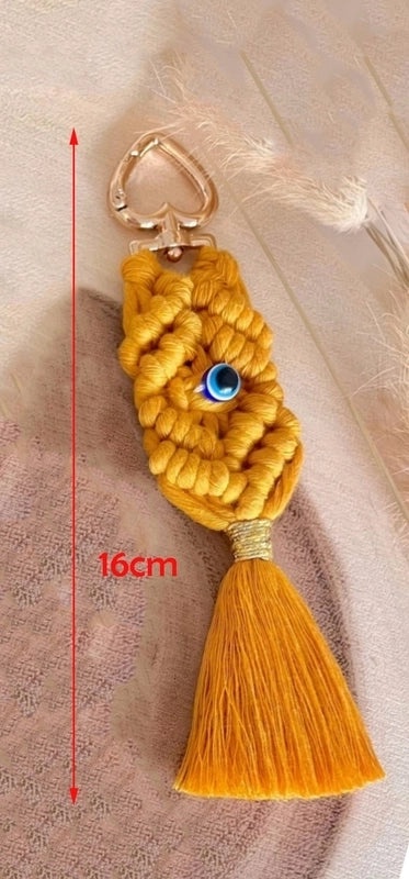 Vintage Evil Eye Cotton Thread Hanging Decoration|Home Decor & Wall Art