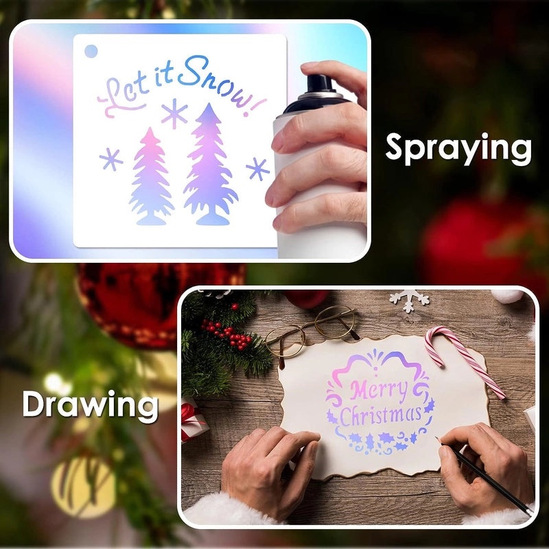 Christmas Santa Claus Bow Knot Snowflake Decorative Plastic Toys | Holiday Decorations