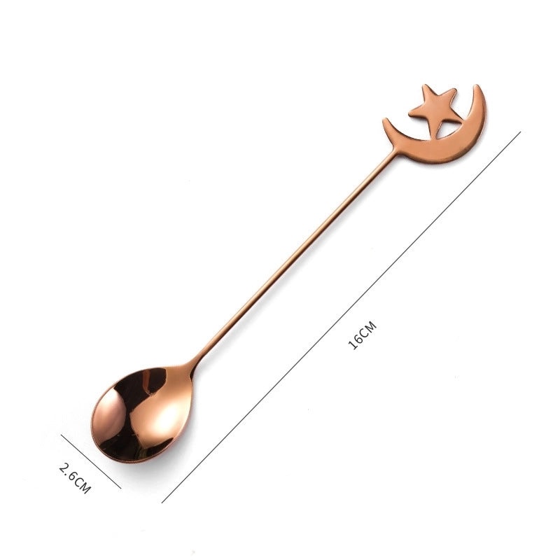 Cute Cartoon Stainless Steel Spoon and Fruit Fork Set for Everyday Use|Kitchen Utensils & Cutlery