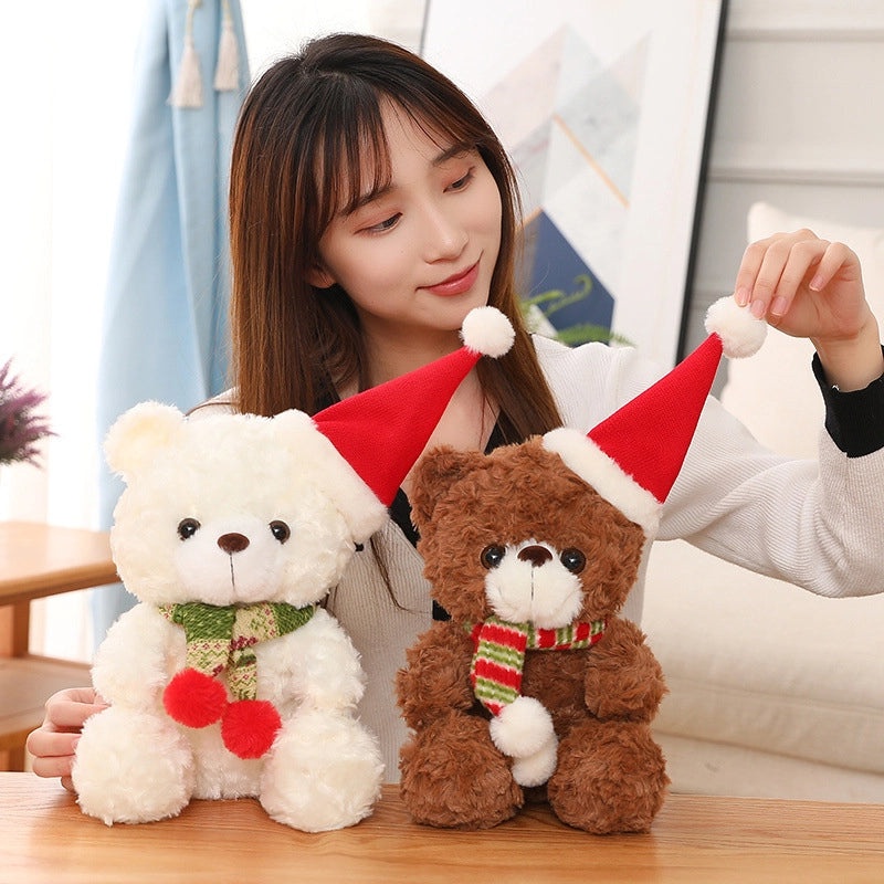 Christmas Plush Bear Stuffed Animal Soft PP Cotton Toy Gift for Kids|Stuffed Animals & Plush Toys