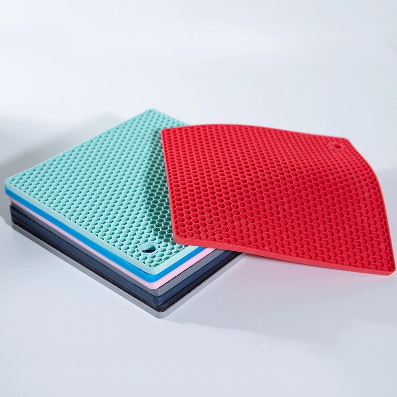 Silicone Honeycomb Placemat Non-Slip Heat Insulation Coaster for Dining Table Tea Nordic Style|Kitchen & Dining Accessories