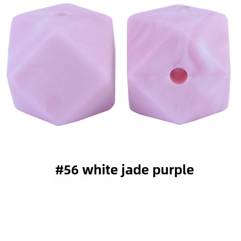 17mm Silicone Octagonal Beads for Pacifier Chains DIY Accessories | Baby & Mom Essentials