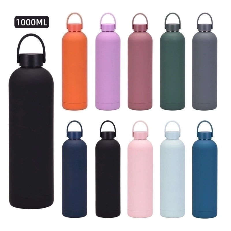 Stainless Steel Water Bottle Single Piece Casual Solid Color | Drinkware & Hydration