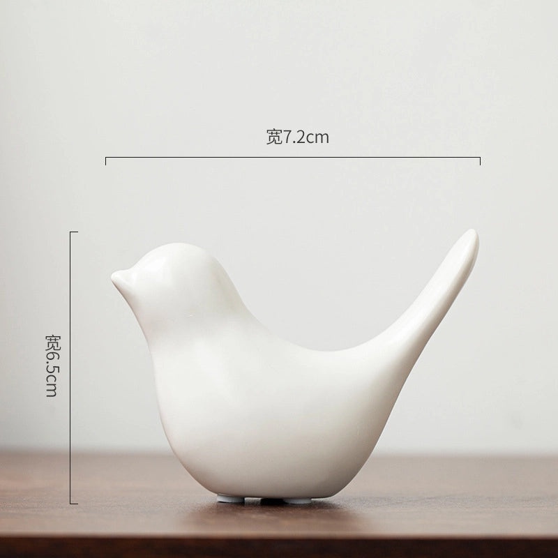 Nordic Minimalist Ceramic Bird Abstract Sculpture for Home Decor|Home Decorations
