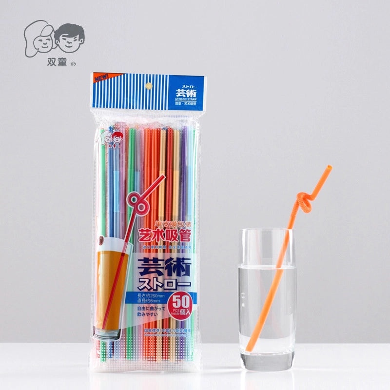 Stylish Solid Color Resin Straw Set for Daily Use|Drinkware Accessories