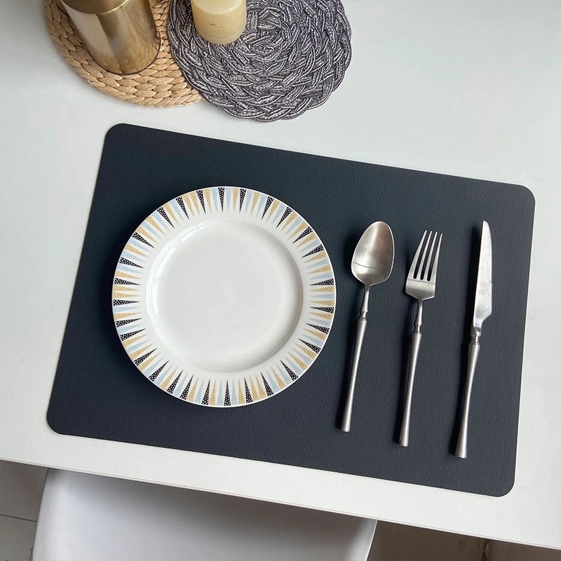 Leather Placemat for Dining Table | Home & Kitchen Tableware