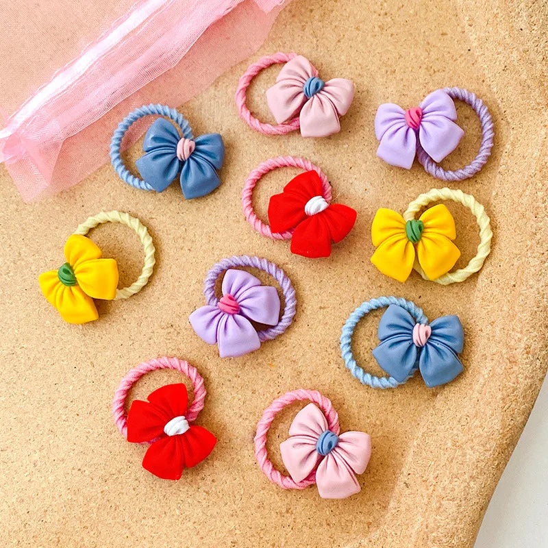 Gentle Baby Hair Bands, Soft Rubber Hair Ties for Kids, Non-Damaging Korean Style Hair Accessories|Childrens Hair Accessories