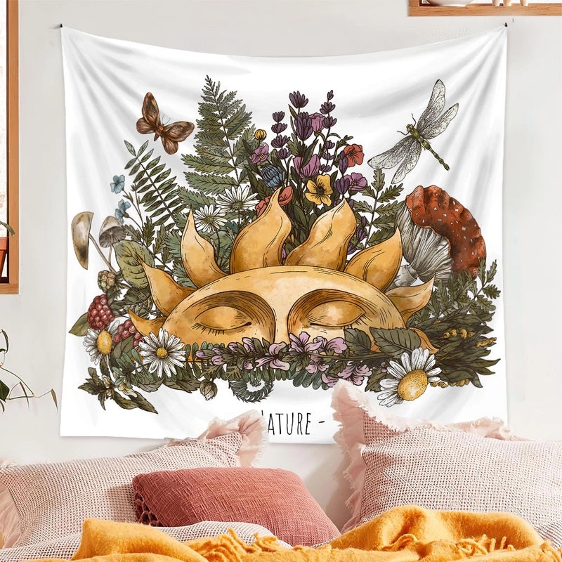 Stylish Floral Polyester Wall Hanging Tapestry|Home Decor & Wall Art