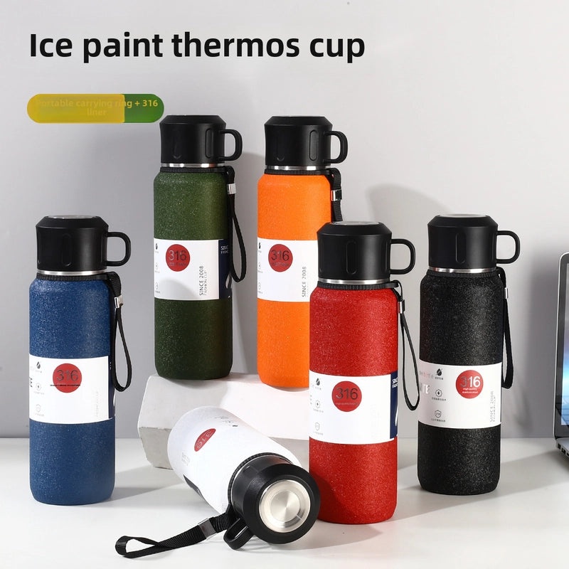Large Capacity Stainless Steel Thermos Cup for Men and Women | Outdoor Sports Insulated Tea Kettle | Drinkware