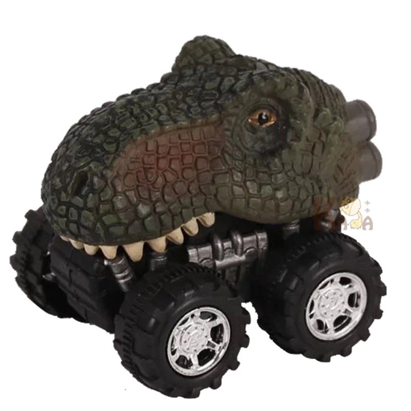 6 Pieces Mini Dinosaur Warrior Toy Cars for Kids Creative Plastic Model Set|Toys & Games