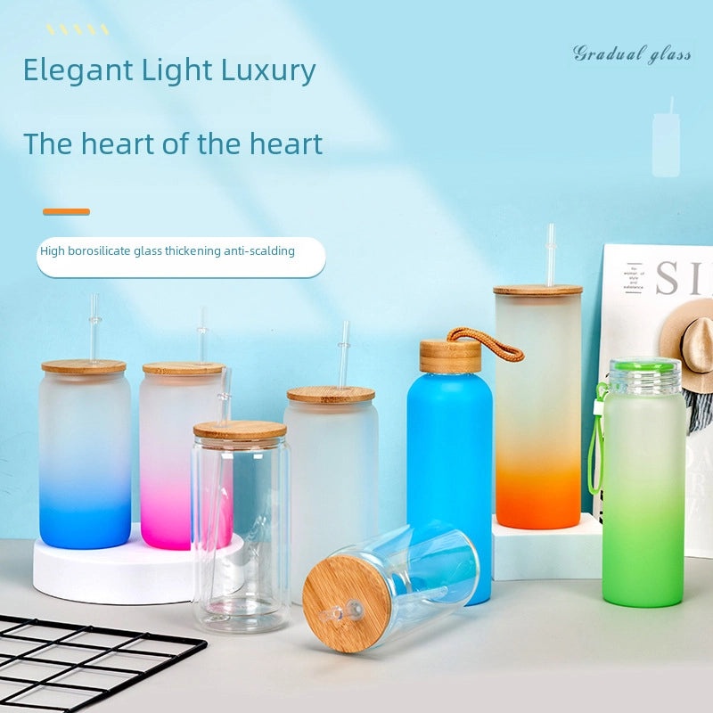 Mason Cup with Bamboo Lid and Straw|Outdoor Drinkware