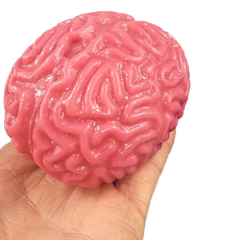 Soft TPR Rubber Brain Stress Ball Halloween Decompression Toy Funny Creative Whole Body Fidget Toy | Novelty Toys & Stress Relief