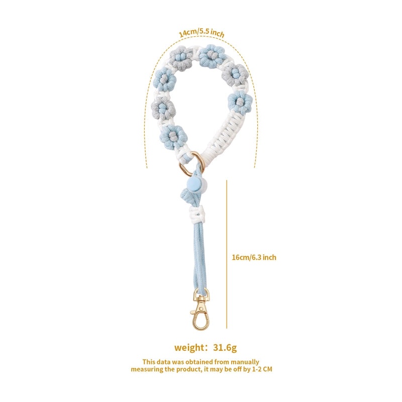 Cotton Rope Flower Water Bottle Holder, Casual Style | Accessories & Outdoor Gear