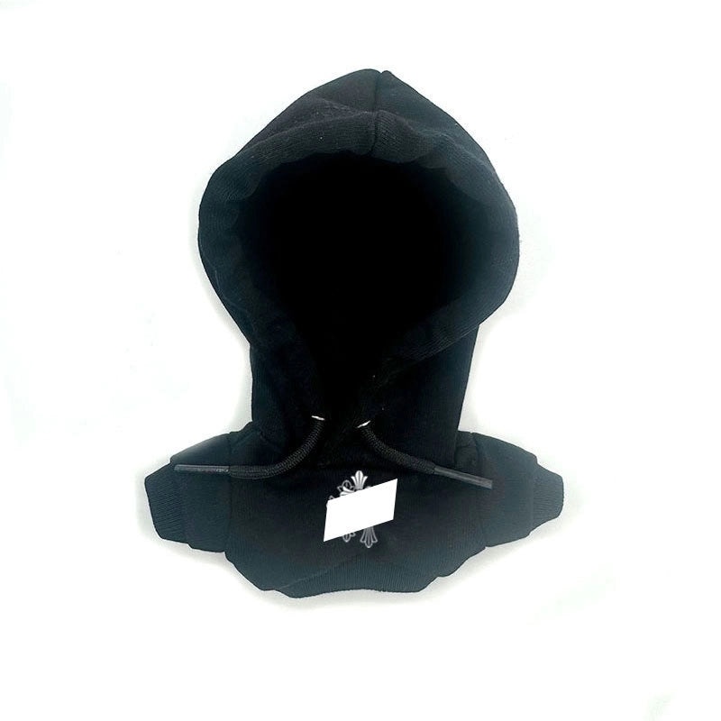 Rab Cloth Labubuu 17cm Handmade Cotton Doll with Fashion Logo Hoodie Black | Fashion Accessories