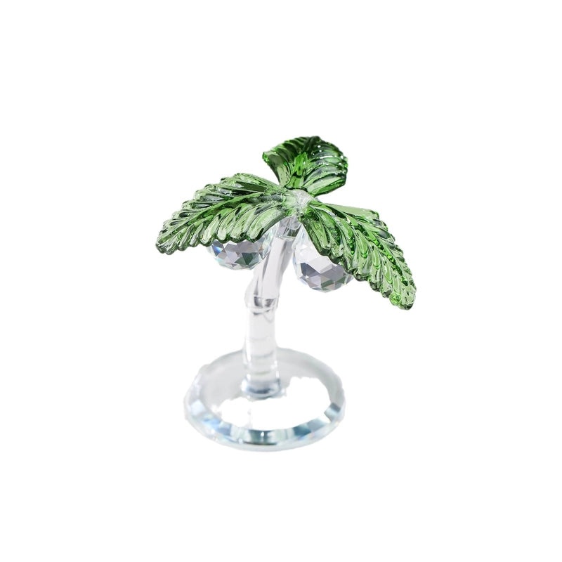 Minimalist Coconut Tree Crystal Ornament | Home Decor & Artificial Decorations