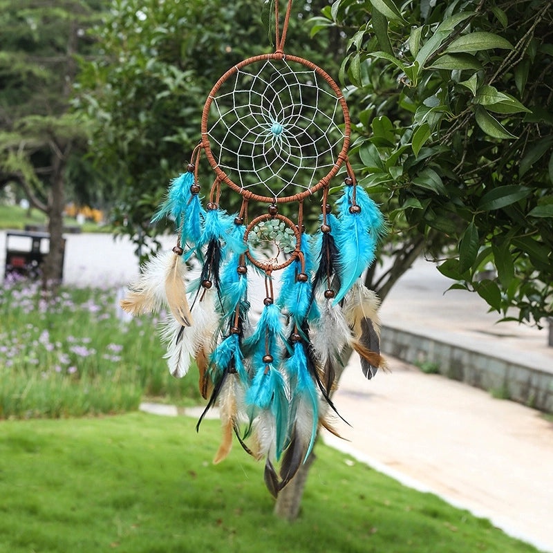 Dreamcatcher Tree Feather Wood Iron Wind Chime Wall Hanging Decor|Home Decor & Wall Art