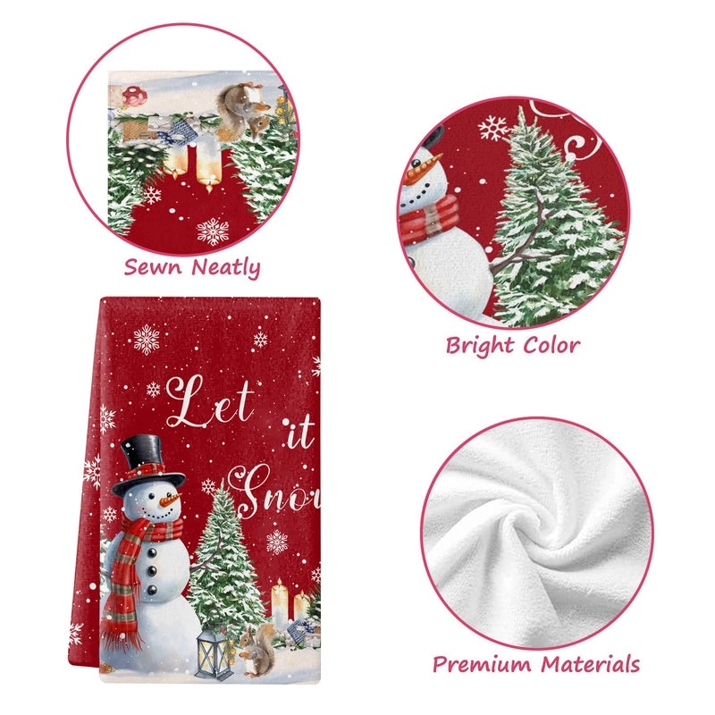 Christmas Holiday Cute Christmas Tree Soft Microfiber Towels|Home & Kitchen Textiles