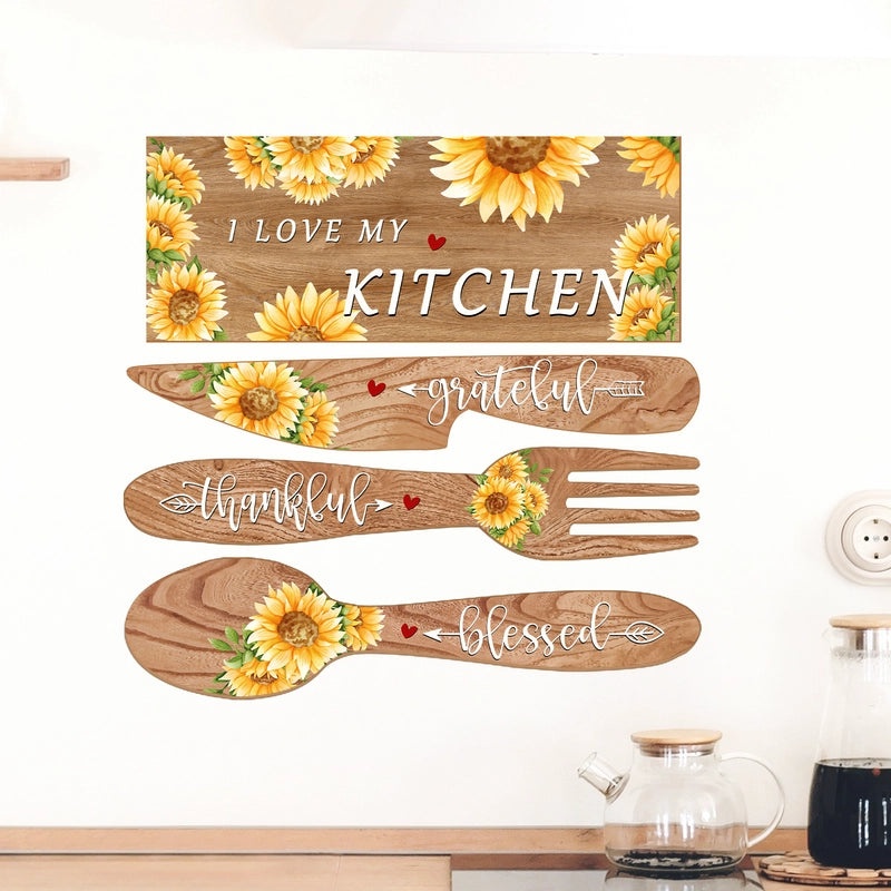 Charming Letter Flower PVC Wall Decals for Windows | Home Decor & Wall Stickers