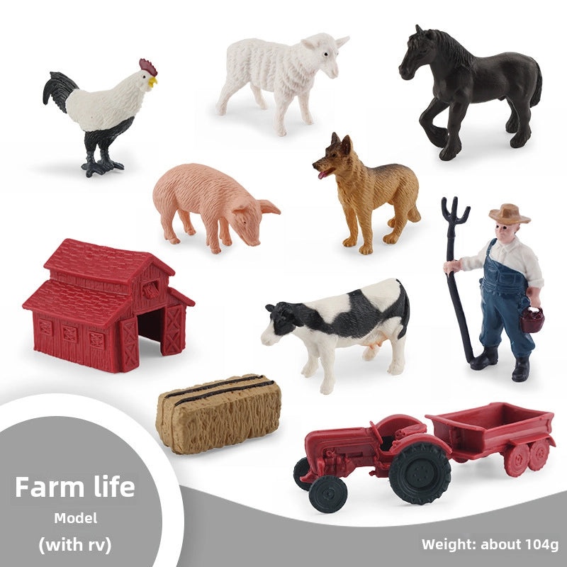 Mini Farm Animal Models Set|Home Decor & Miniatures