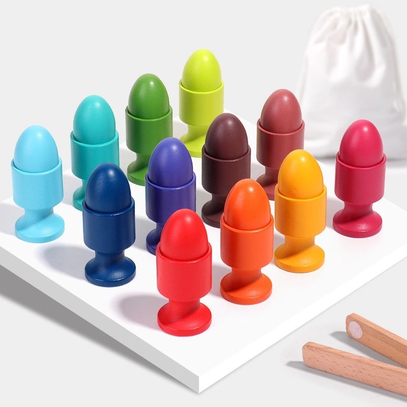 Wooden Building Blocks for Babies 0-2 Years | Baby Development Toys