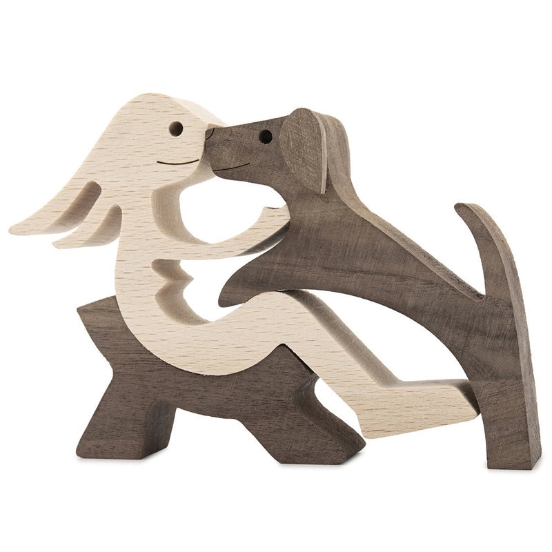 Adorable Dog Letter Wooden Ornament Decorative Artificial Home Decor | Home Decorations