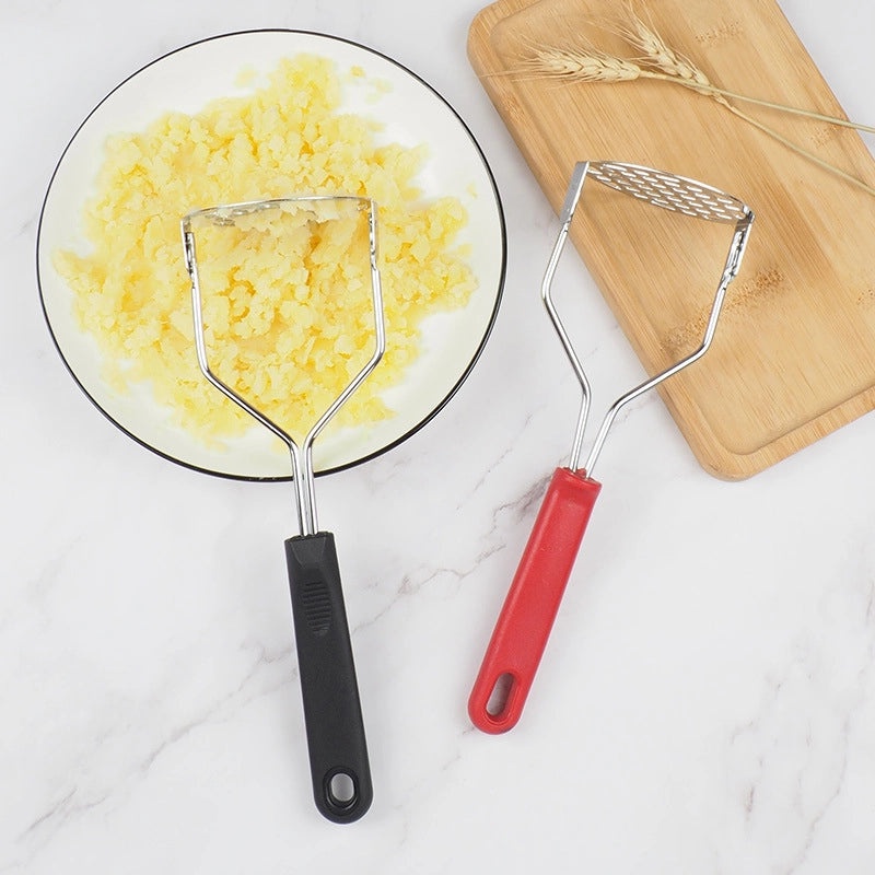 Sleek Color Block Stainless Steel Garlic Crusher|Kitchen Tools & Gadgets