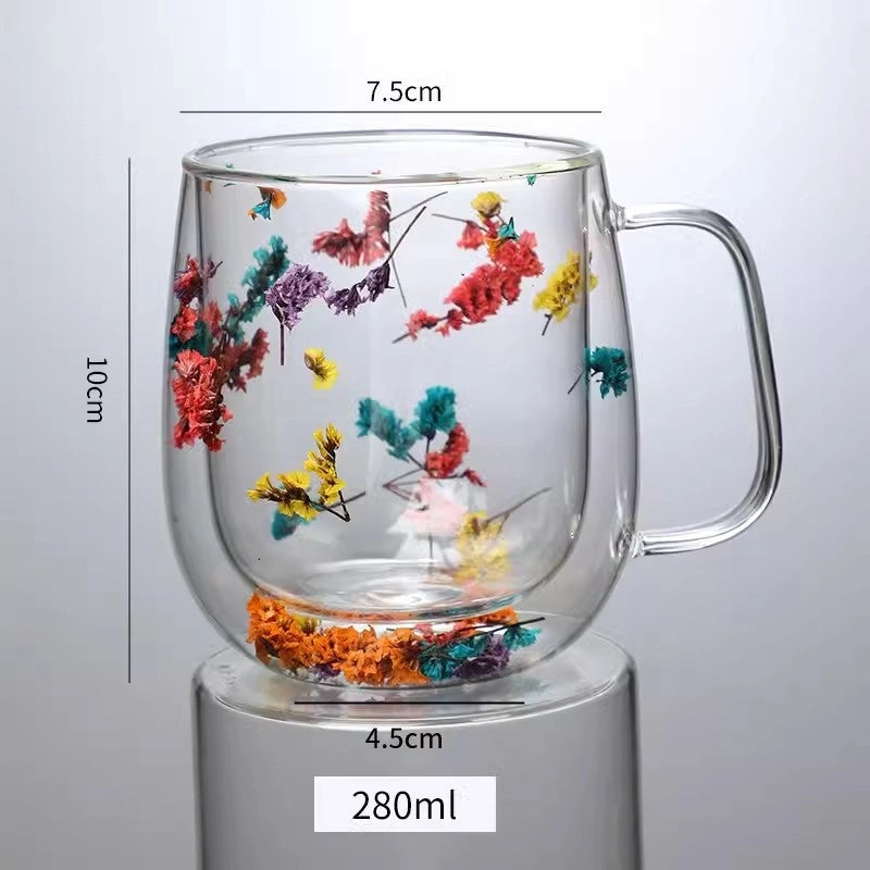 Colorful Borosilicate Glass Water Bottle for Casual Vacation Use 1 Piece | Drinkware & Hydration