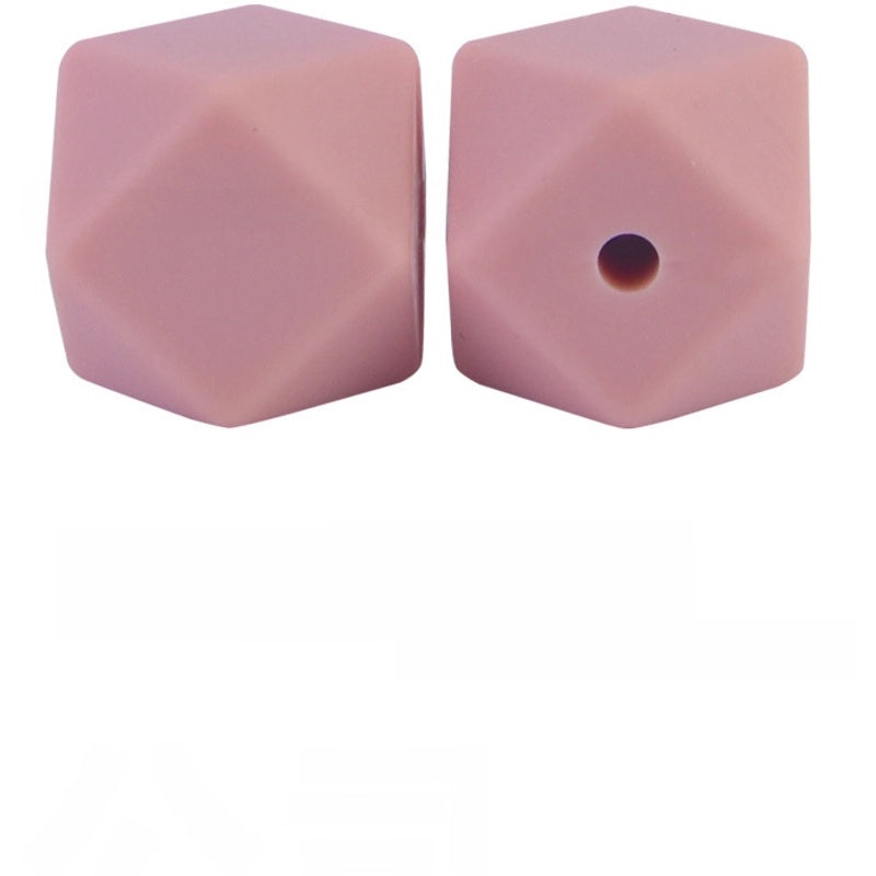 17mm Silicone Octagonal Beads for Pacifier Chains DIY Accessories | Baby & Mom Essentials