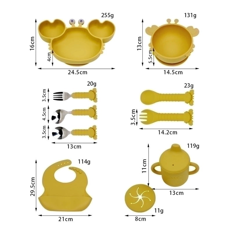 Casual Vacation Solid Color Silicone Tableware Single Piece Set|Kitchen & Dining