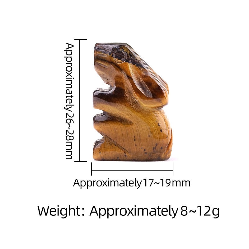 Adorable Rabbit Shaped Natural Crystal Agate Ornament for Home Decor | Home Decor & Accessories