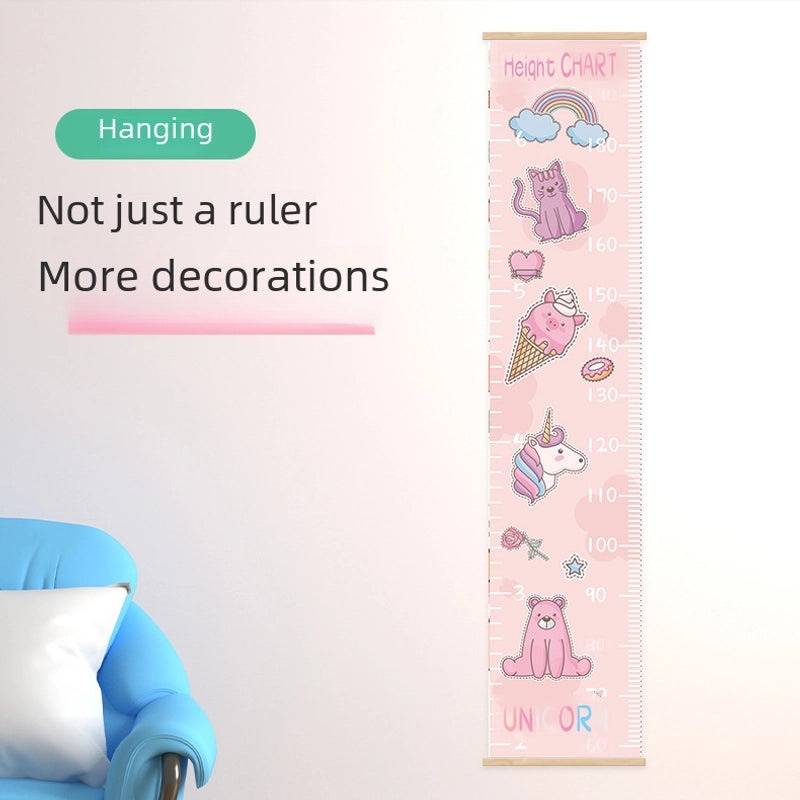 Cartoon Kids Height Chart Wall Decal Removable Baby Growth Sticker Home Measuring Tool|Home & Living > Kids Room Decor