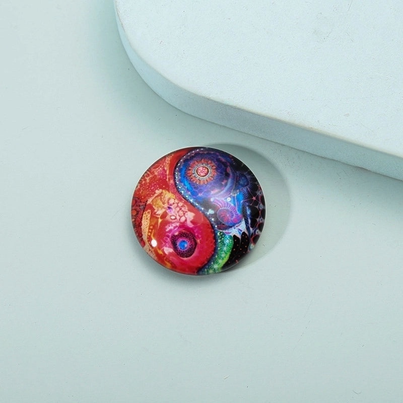 Creative Mandala Glass Crystal Fridge Magnets Set | Home Decor Accessories