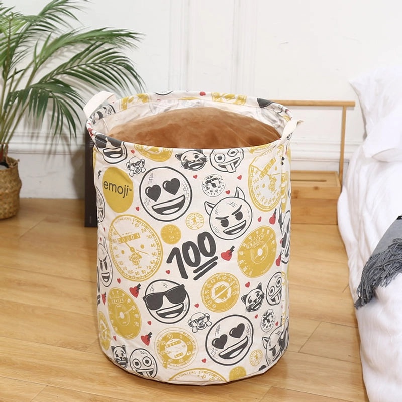 Large Waterproof Laundry Basket with Colorful Print|Home Storage & Organization