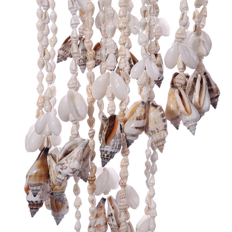 Coastal Geometric Shell Wind Chime with Artificial Decorations|Home Decor Wind Chimes