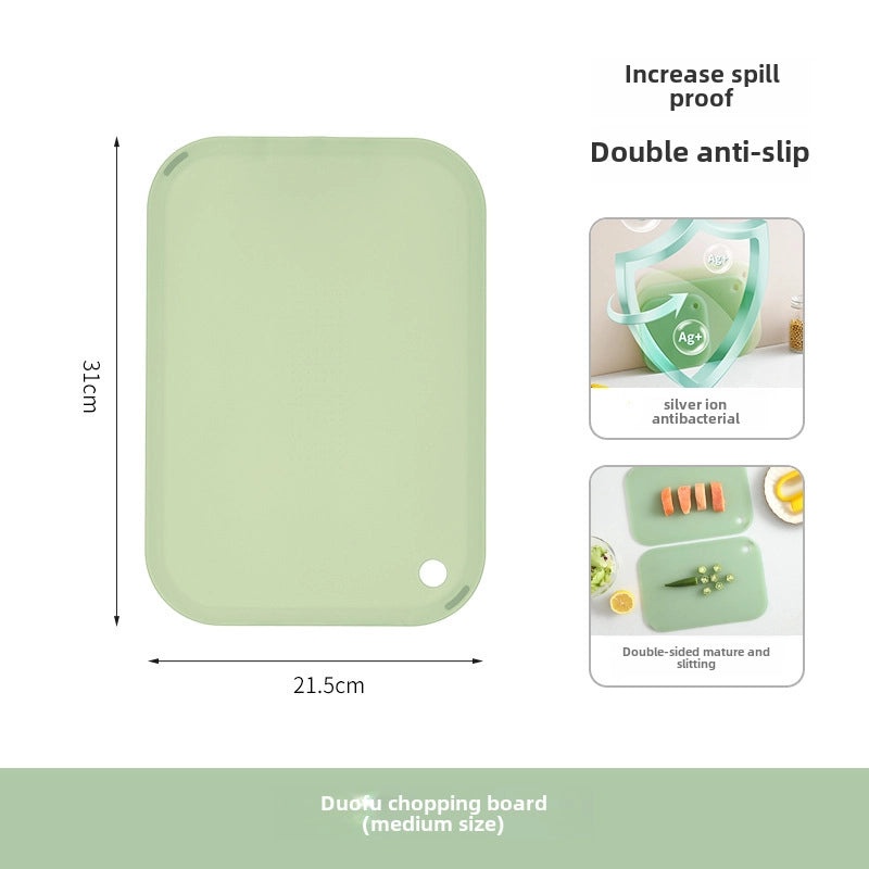 FaSoLa Japanese Non-Slip Plastic Double-Sided Chopping Board for Raw & Cooked Food | Kitchen & Dining