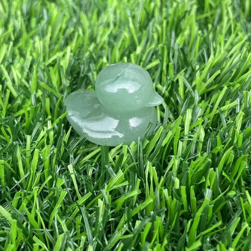 Retro Duck Natural Stone Ornament Cute Decorative Artificial Sculpture|Home Decor