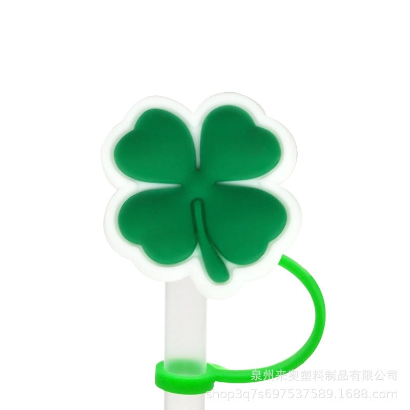 Cute Fruit Plant Silicone Straw Cap Dust Cover Personalized PVC Drink Straw Sleeve|Drinkware Accessories