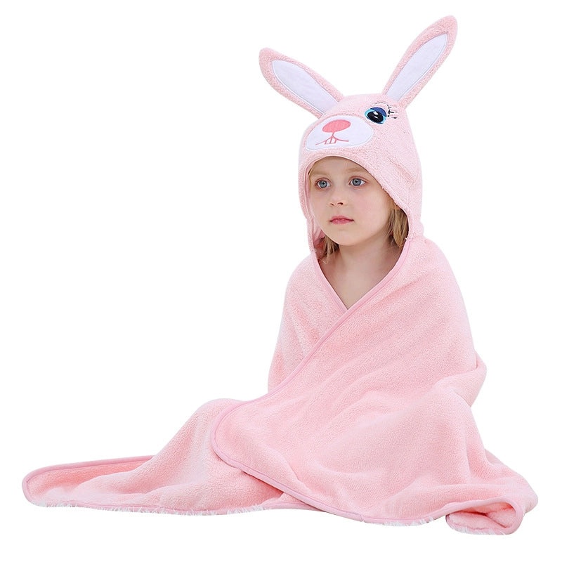Animal Print Cotton-Polyester Bathrobe Towel for Casual Vacation Use|Bathrobes & Towels