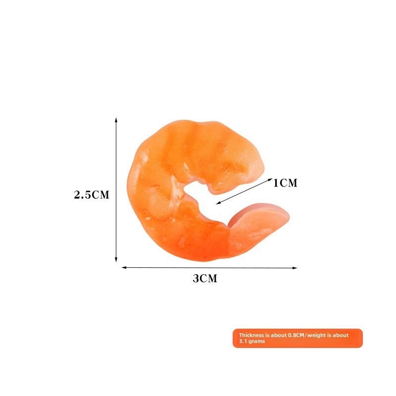 仿真虾模型PVC影视道具餐厅装饰趣味仿真食物虾尾|餐厅装饰品