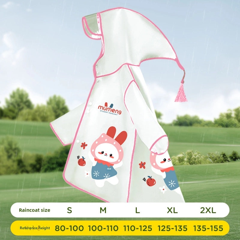 Kids Transparent Cartoon Raincoat and Boots Set Waterproof Full Body Rain Gear for Kindergarten and Primary School Students|Children's Rainwear