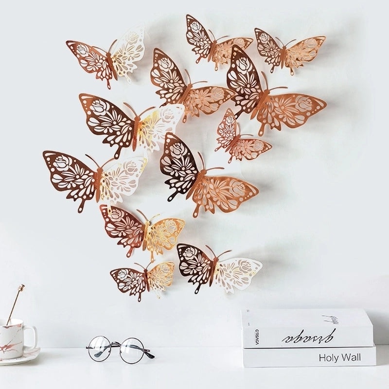 Charming Butterfly Paper Wall Decal Decorative Wall Art for Home Bedroom Living Room|Home Decor Wall Stickers