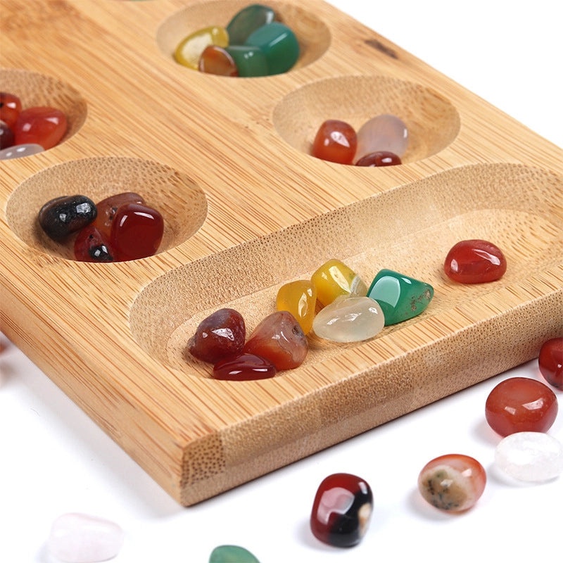 Solid Wood African Chess & Mancala Puzzle Game for Kids | Toys & Games
