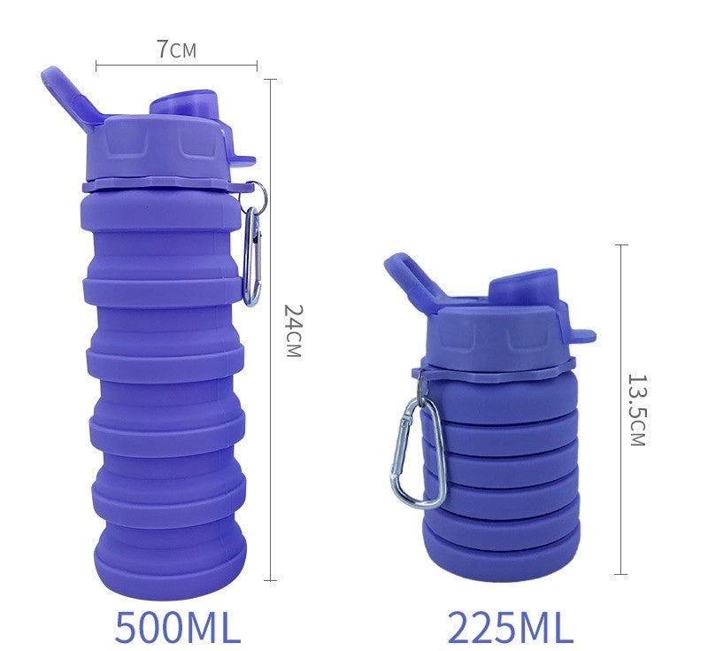 Trendy Solid Color Silicone Water Bottles | Drinkware & Hydration Accessories
