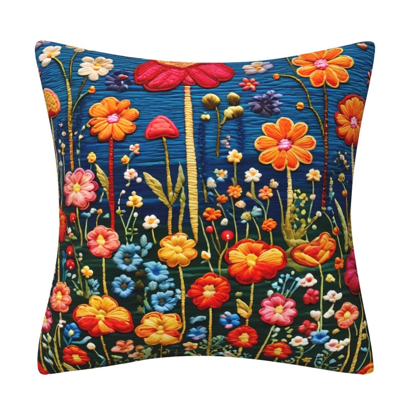 Elegant Minimalist Floral Polyester Pillow Covers for Couch and Sofa Decor|Home Decor & Living Room Accessories