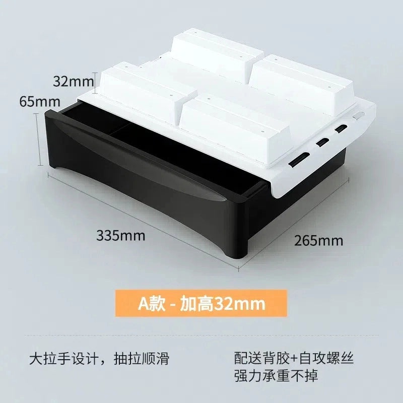 Invisible Under-Desk Drawer Storage Box for Study, Dorm, Bar & Computer Desk | Home & Office Storage Solutions