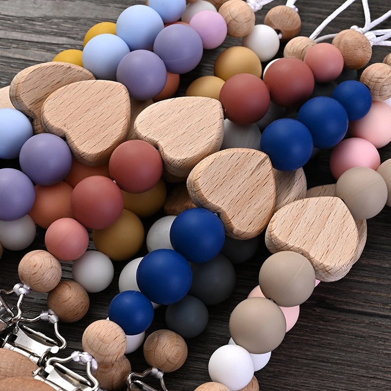 Colorful Beech Wood Silicone Toys for Kids | Educational Toys & Learning Aids