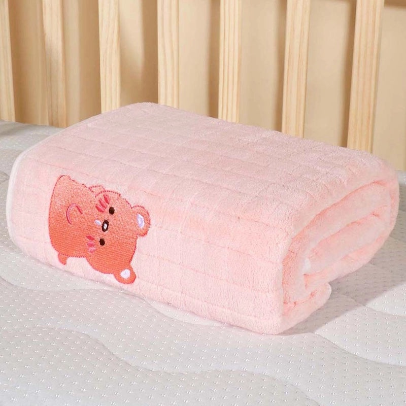 Soft Absorbent Newborn Baby Bath Towel Coral Fleece Quick-drying Thickened Lint-free Blanket|Baby Bath & Care