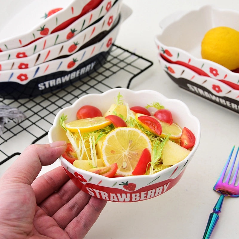 Charming Floral Porcelain Plate Single Piece|Tableware & Dining