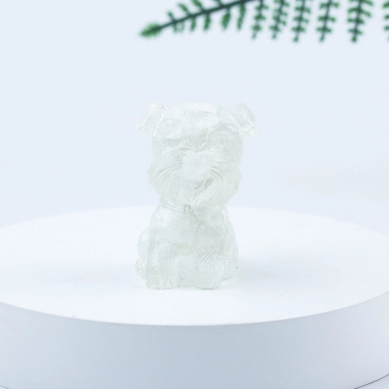 Adorable Dog Shaped Crystal Figurines for Home Decor|Decorative Figurines